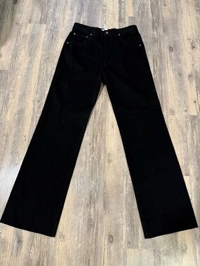 MADEWELL x Alexa Chung |Classic Black Straight-Leg Jeans